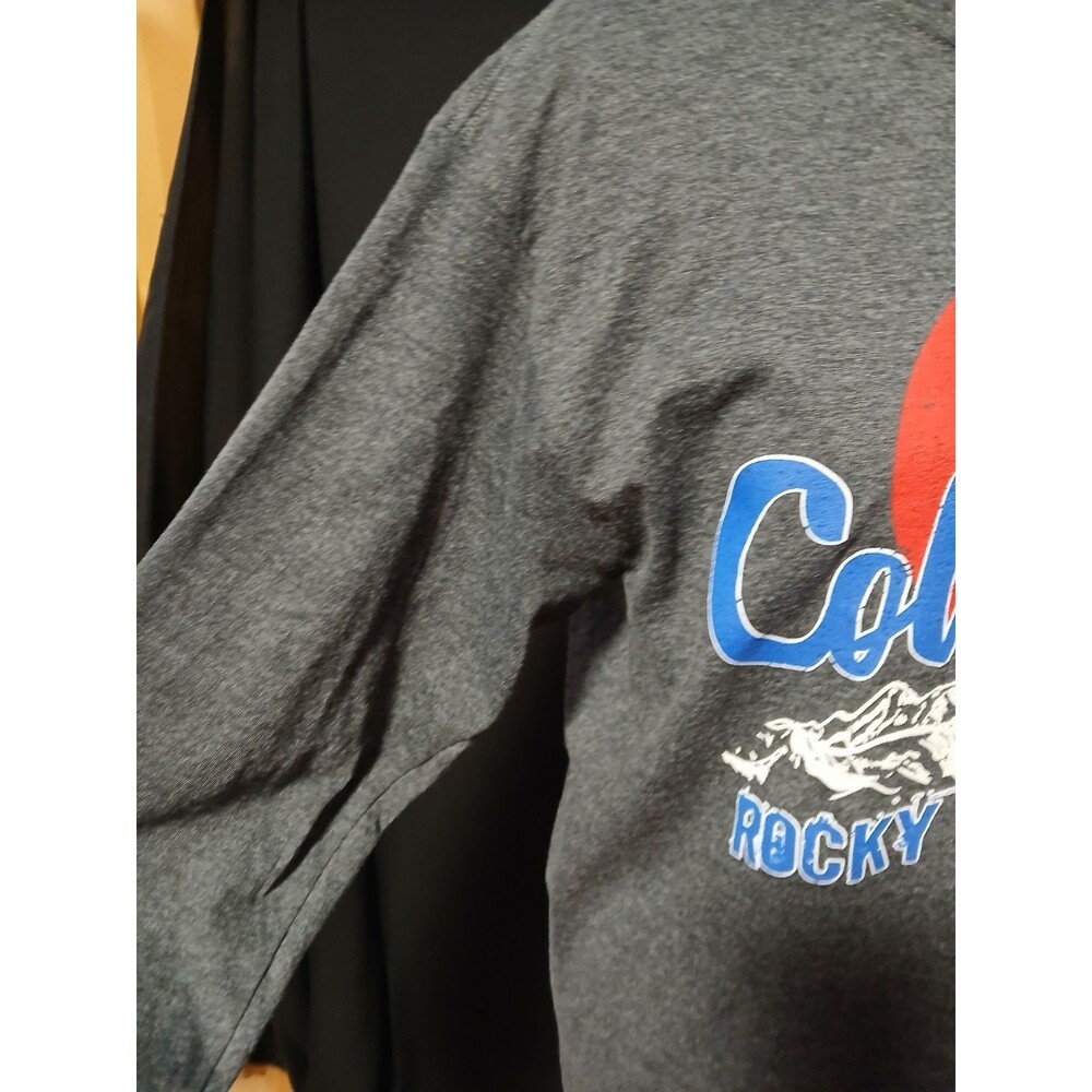 JERZEES   Colorado Rocky Mountains Gray Long Sleeve Shirt  Medium  NWT - Picture 7 of 11